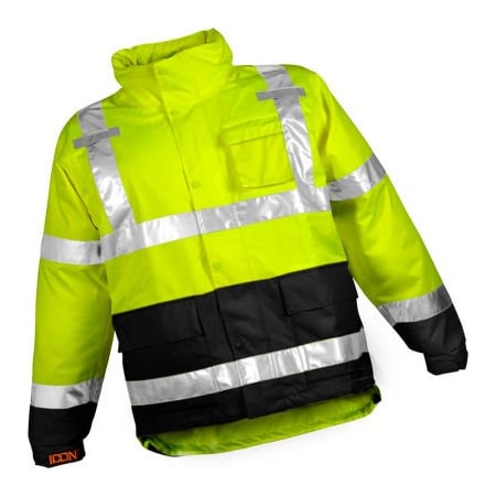 Tingley® J24122 Icon„¢ Jacket, Fluorescent Yellow/Green/Black, Medium
